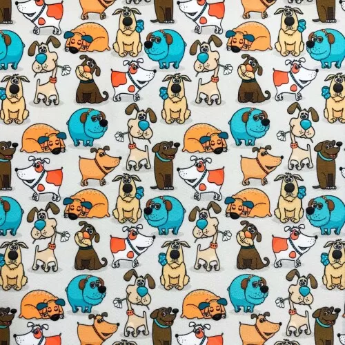Microfibra Digital (Tactel) - Dog Style - 100% Poliéster - Variante 1 Microfibra Digital (Tactel) - Dog Style - 100% Poliéster - Variante 1