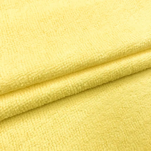 Microfibra Felpuda Lisa 80% Poliéster 20% Poliamida 1,45m Largura - Amarelo bebê
