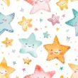 Microfibra Tactel Digital Estampa Exclusiva Coleção Céu Estrelado 100% Poliéster - Estrelas
