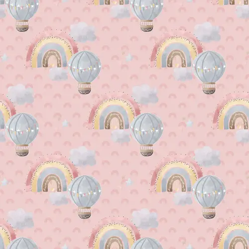 Microfibra Tactel Digital Estampa Exclusiva Coleção Elefantinho e Arco Iris Boho 100% Poliéster - Fundo rosa Microfibra Tactel Digital Estampa Exclusiva Coleção Elefantinho e Arco Iris Boho 100% Poliéster - Fundo rosa