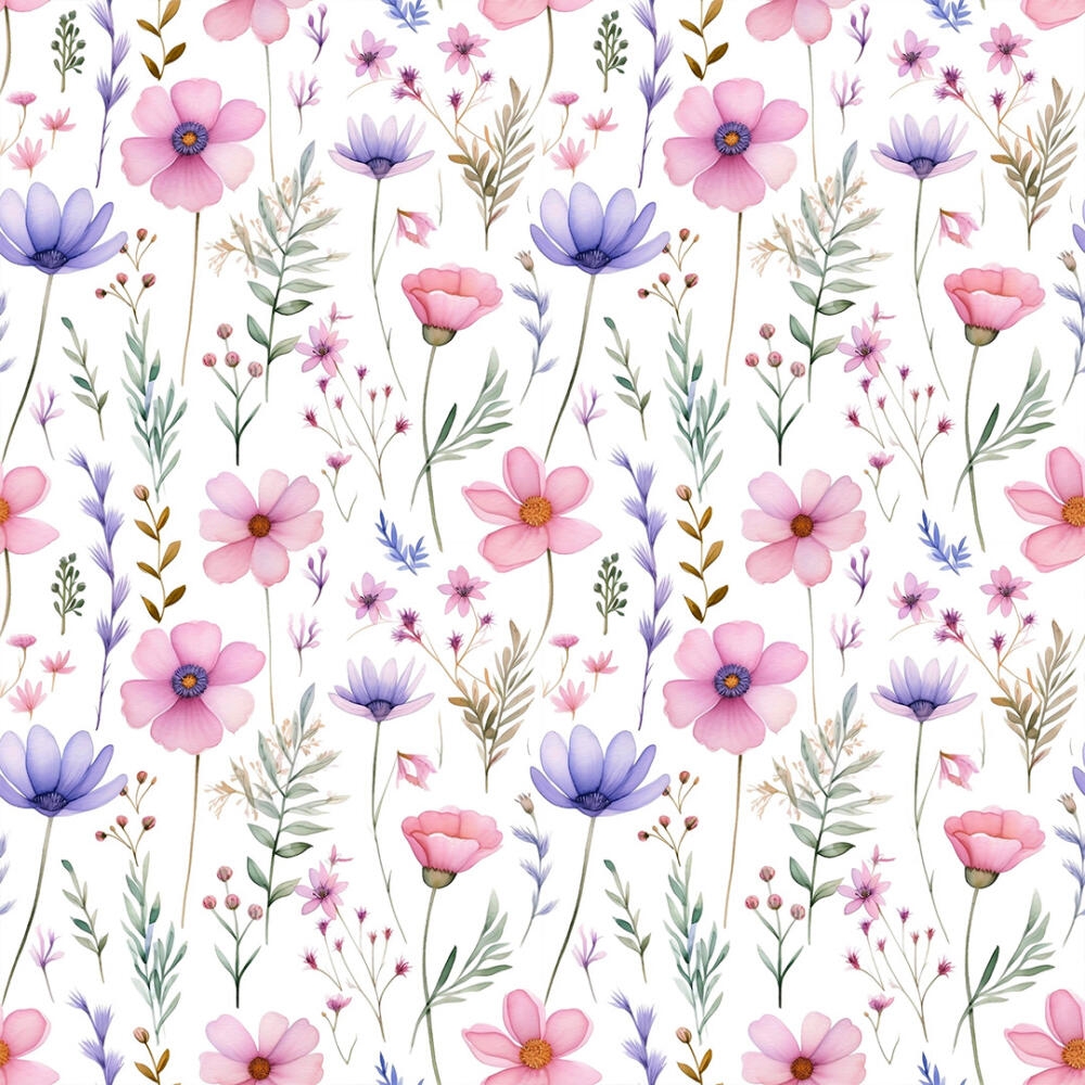 Microfibra Tactel Digital Estampa Exclusiva Coleçao Floral 100% Poliéster - Rosa