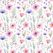 Microfibra Tactel Digital Estampa Exclusiva Coleçao Floral 100% Poliéster - Rosa