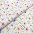 Microfibra Tactel Digital Estampa Exclusiva Coleçao Floral 100% Poliéster - Rosa