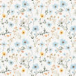 Microfibra Tactel Digital Estampa Exclusiva Coleçao Floral 100% Poliéster - Azul