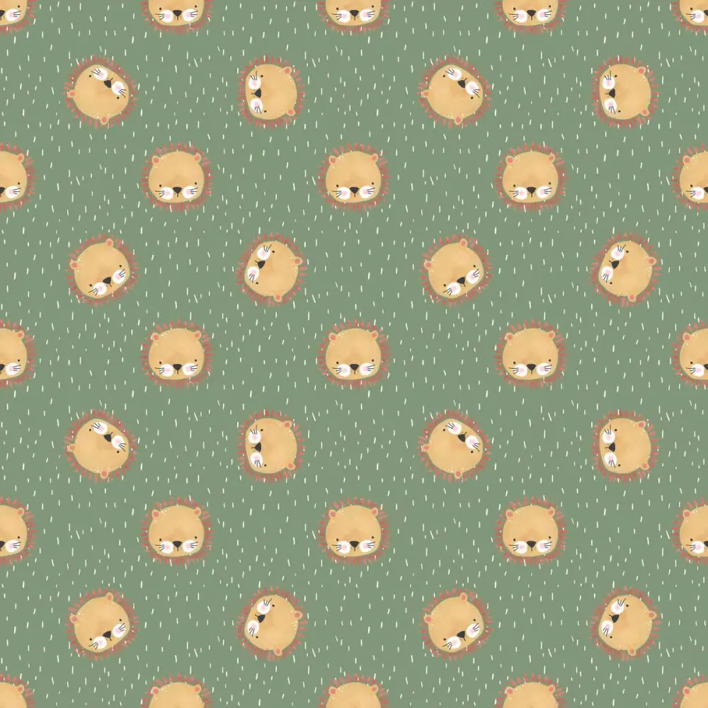 Microfibra Tactel Digital Estampa Exclusiva Leãozinho Cute 100% Poliéster - Variante 1