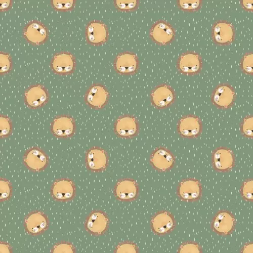 Microfibra Tactel Digital Estampa Exclusiva Leãozinho Cute 100% Poliéster - Variante 1 Microfibra Tactel Digital Estampa Exclusiva Leãozinho Cute 100% Poliéster - Variante 1