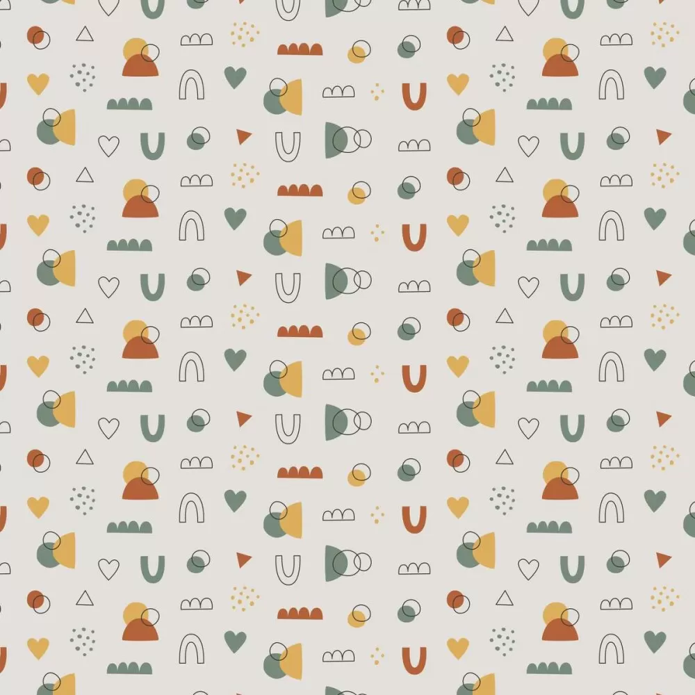 Microfibra Tactel Digital Estampa Exclusiva Minimalista Boho 100% Poliéster - Variante 1