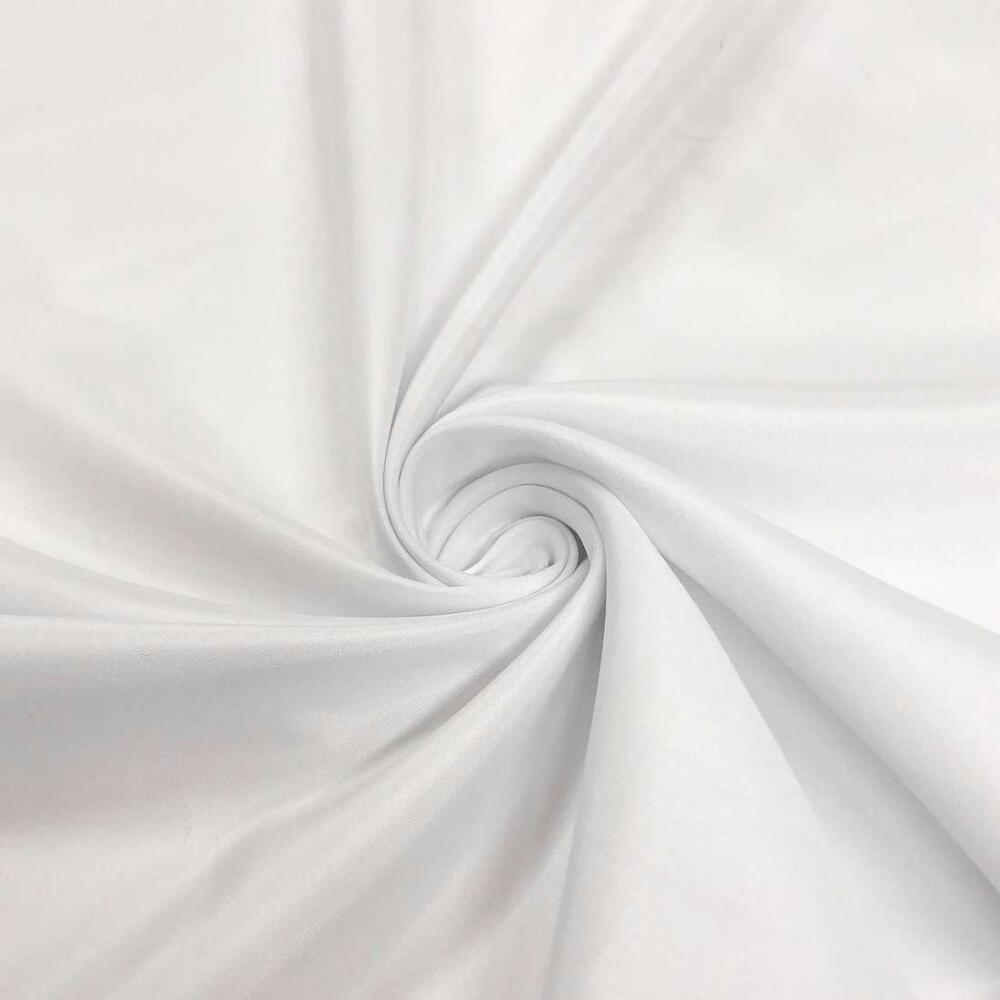 Microfibra Tactel Promocional Cores e Branco Para Sublimação 100% Poliéster 1,60m Largura - Branco
