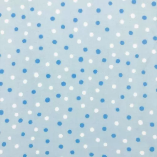 Microsoft Estampado 100% Poliéster 1,65m Largura - Poá azul
