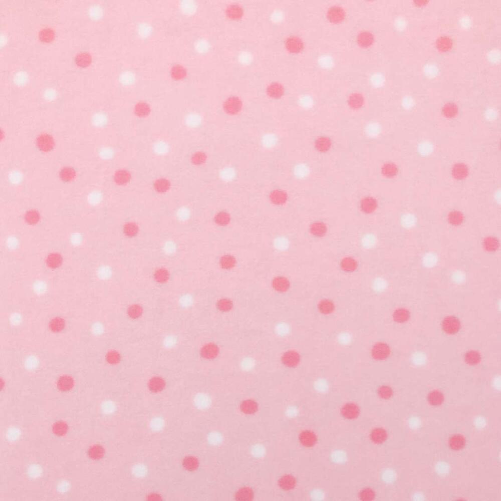 Microsoft Estampado 100% Poliéster 1,65m Largura - Poá rosa