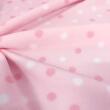 Microsoft Estampado 100% Poliéster 1,65m Largura - Poá rosa