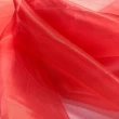 Organza Cristal - 100% Poliéster - 1,50m Largura - Vermelho