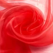 Organza Cristal - 100% Poliéster - 1,50m Largura - Vermelho