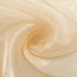 Organza Cristal - 100% Poliéster - 1,50m Largura - Bege
