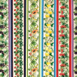 Painel Tricoline Digital Barrado 5 Frutas 0,55 x 1,50m 10 Faixas - Variante 1