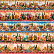Painel Tricoline Digital Barrado Cervejas e Churrasco 0,55 x 1,50m - Variante 1