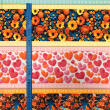 Painel Tricoline Digital Barrado Dimensões 3D Color 0,55 x 1,50m 10 Faixas - Variante 1