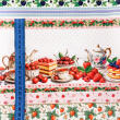 Painel Tricoline Digital Barrado Doces Confeitaria 0,55 x 1,50m - Variante 1