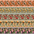 Painel Tricoline Digital Barrado Frutas 3D 0,55 x 1,50m - Variante 1