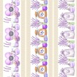 Painel Tricoline Digital Barrado Lavanda 0,55 x 1,50m 10 Faixas - Variante 1
