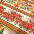 Painel Tricoline Digital Fernando Maluhy Barrado Natal fundo Branco 0,55 x 1,50m - C01