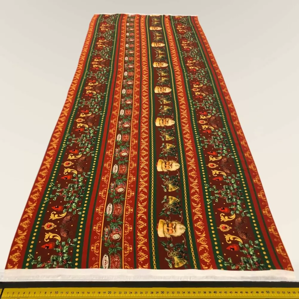 Painel Tricoline Digital Rosto Papai Noel Barrado 0,55 x 1,50m 4 Faixas - Variante 1 Painel Tricoline Digital Rosto Papai Noel Barrado 0,55 x 1,50m 4 Faixas - Variante 1