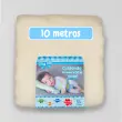 Peça de 10 Metros Fralda Mabber Quadriculada 100% Algodão 0,80m largura - Bege vintage jlm