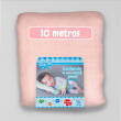 Peça de 10 Metros Fralda Mabber Quadriculada 100% Algodão 0,80m largura - Rosa vintage jlm