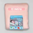 Peça de 10 Metros Fralda Mabber Quadriculada 100% Algodão 0,80m largura - Rosa vintage jlm