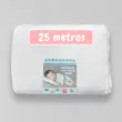 Peça de 25 Metros Fralda Mabber Quadriculada 100% Algodão 0,80m largura - Branco