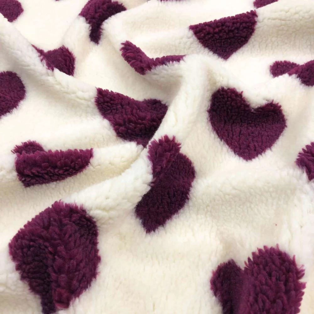 Pelúcia Carapinha Coleção Love 100% Poliéster 1,60m largura - Love roxo Pelúcia Carapinha Coleção Love 100% Poliéster 1,60m largura - Love roxo