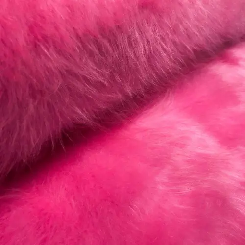 Pelúcia Prime - Pelo Alto - 100% Poliéster - Pink