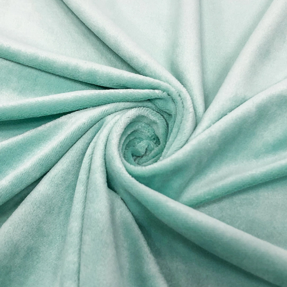 Plush Liso 100% Poliéster 1,60m Largura - Verde água Plush Liso 100% Poliéster 1,60m Largura - Verde água