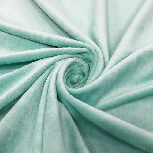 Plush Liso 100% Poliéster 1,60m Largura - Verde água Plush Liso 100% Poliéster 1,60m Largura - Verde água