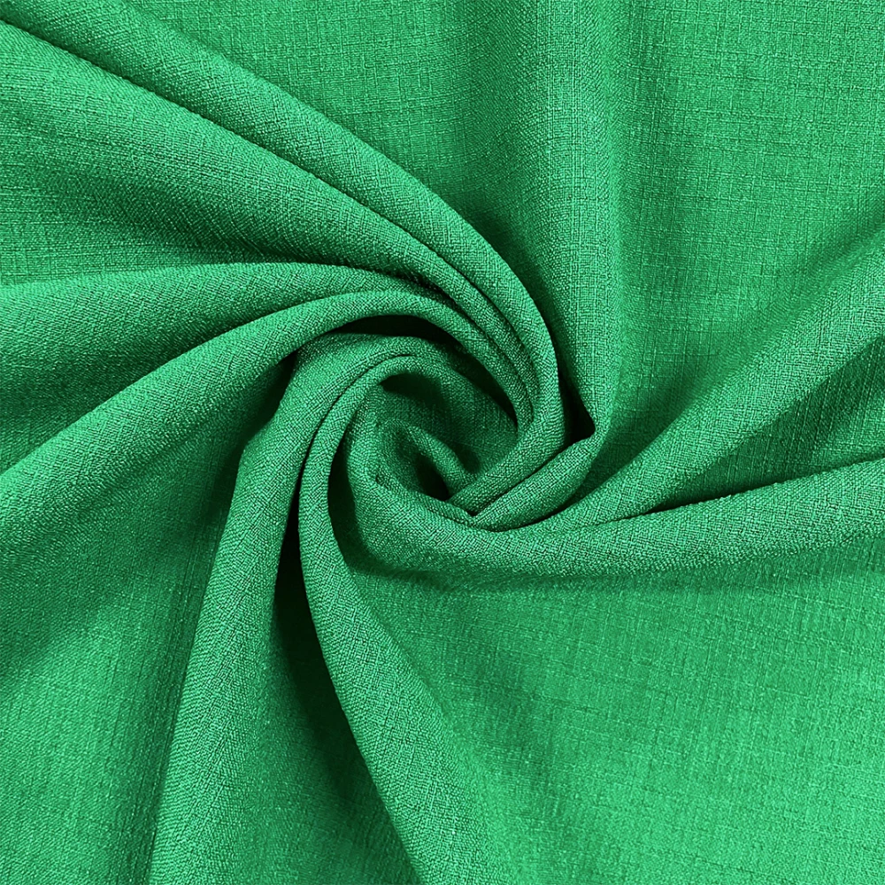 PROMOCIONAL Crepe Rústico 1,47m Largura 100% Poliéster - Verde bandeira