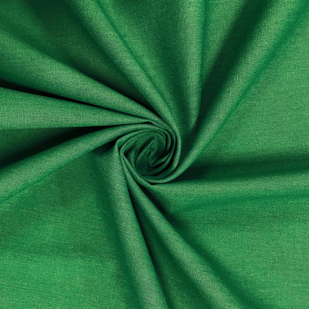 PROMOCIONAL Linho Misto 1,80m largura 54% Poliéster 28% Viscose 9% Linho - Verde bandeira