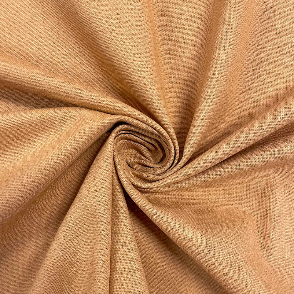 PROMOCIONAL Linho Misto 1,80m largura 54% Poliéster 28% Viscose 9% Linho - Caramelo