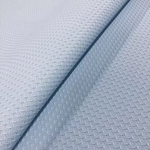 Sintético Palha Trançada Espessura 1.50mm Fundo Spun 1,40m Largura - Azul bebê