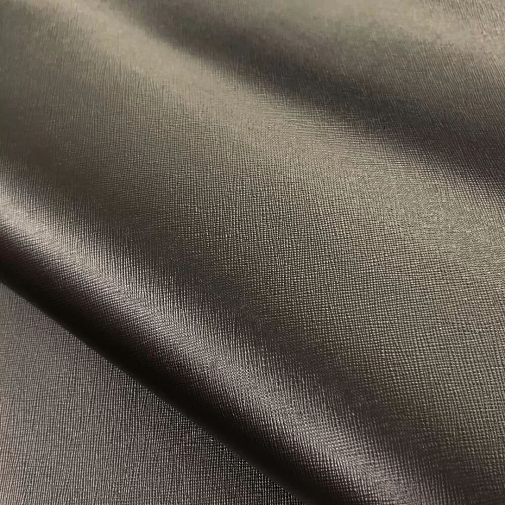 Sintético Prada Espessura 0.80mm Fundo Malha De Algodão 1,40m Largura - Preto Sintético Prada Espessura 0.80mm Fundo Malha De Algodão 1,40m Largura - Preto