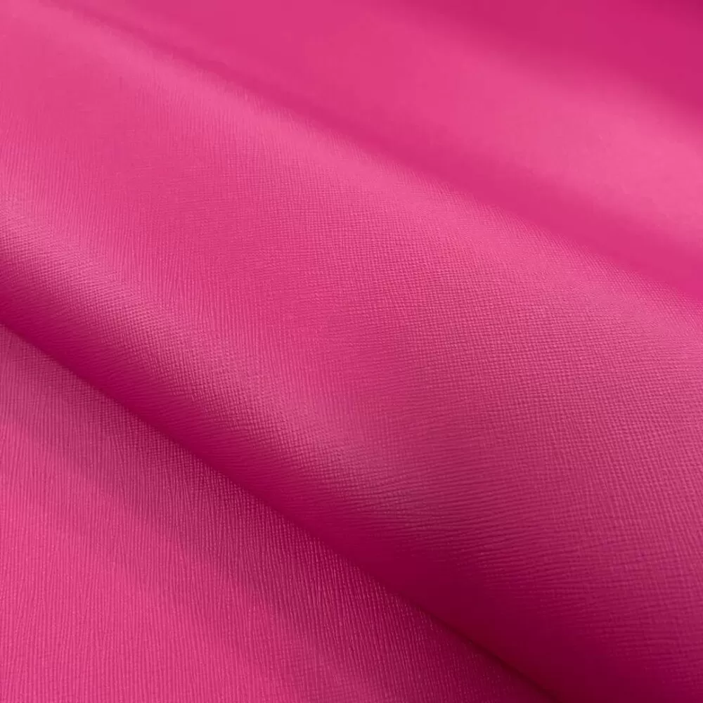 Sintético Prada Espessura 0.80mm Fundo Malha De Algodão 1,40m Largura - Pink Sintético Prada Espessura 0.80mm Fundo Malha De Algodão 1,40m Largura - Pink