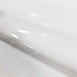 Sintético Verniz Espessura 0.35mm Fundo Malha de Poliéster 1,40m Largura - Branco