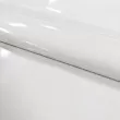 Sintético Verniz Espessura 0.35mm Fundo Malha de Poliéster 1,40m Largura - Branco
