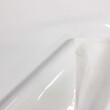 Sintético Verniz Espessura 0.35mm Fundo Malha de Poliéster 1,40m Largura - Branco
