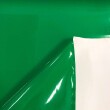 Sintético Verniz Espessura 0.35mm Fundo Malha de Poliéster 1,40m Largura - Verde bandeira