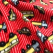 Soft Estampado - Carrinhos Bibip Fundo Vermelho - 100% Poliéster - 1,60m Largura - Variante 1