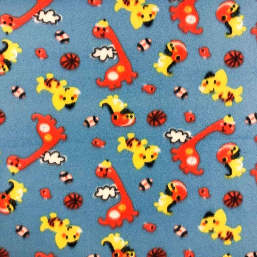 Soft Estampado - Dinos Esporte - 100% Poliéster - 1,60m Largura - Variante 1 Soft Estampado - Dinos Esporte - 100% Poliéster - 1,60m Largura - Variante 1