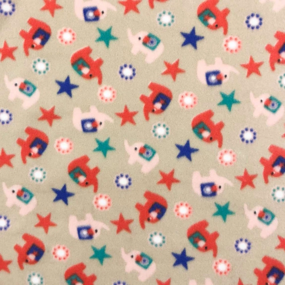 Soft Estampado - Elefantinhos - 100% Poliéster - 1,60m Largura - Variante 1 Soft Estampado - Elefantinhos - 100% Poliéster - 1,60m Largura - Variante 1