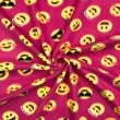 Soft Estampado - Emoji Fundo Rosa - 100% Poliéster - 1,60m Largura - Variante 1 Soft Estampado - Emoji Fundo Rosa - 100% Poliéster - 1,60m Largura - Variante 1