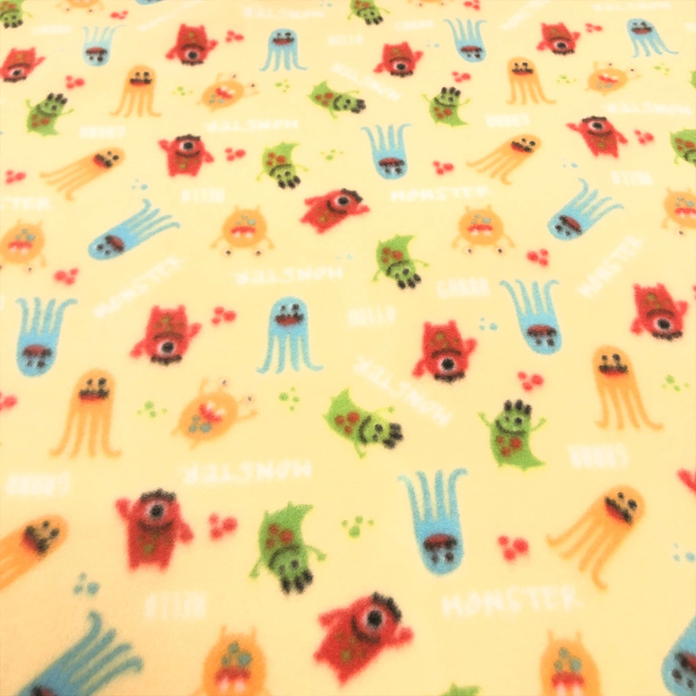 Soft Estampado Monstrihos 100% Poliéster 1,60m Largura - Variante 1 Soft Estampado Monstrihos 100% Poliéster 1,60m Largura - Variante 1