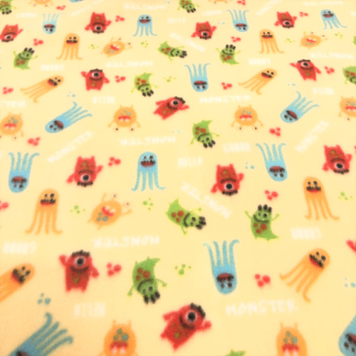Soft Estampado Monstrihos 100% Poliéster 1,60m Largura - Variante 1